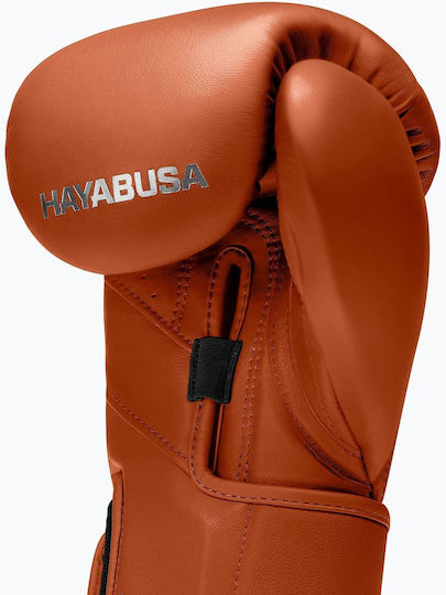 Hayabusa Boxing Gloves Leather for Match Orange