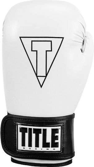 Title Boxing Fitness Boxing Gloves for Competition White