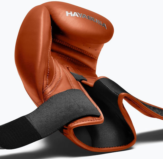 Hayabusa Boxing Gloves Leather for Match Orange