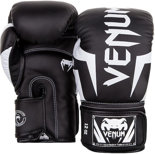 Venum Elite Mănuși de Box din Piele pentru Competiție Negre