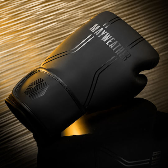Hayabusa Boxing Gloves Made Of Synthetic Leather For Competition Black