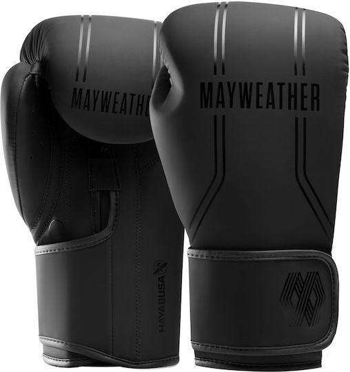 Hayabusa Boxing Gloves Made Of Synthetic Leather For Competition Black