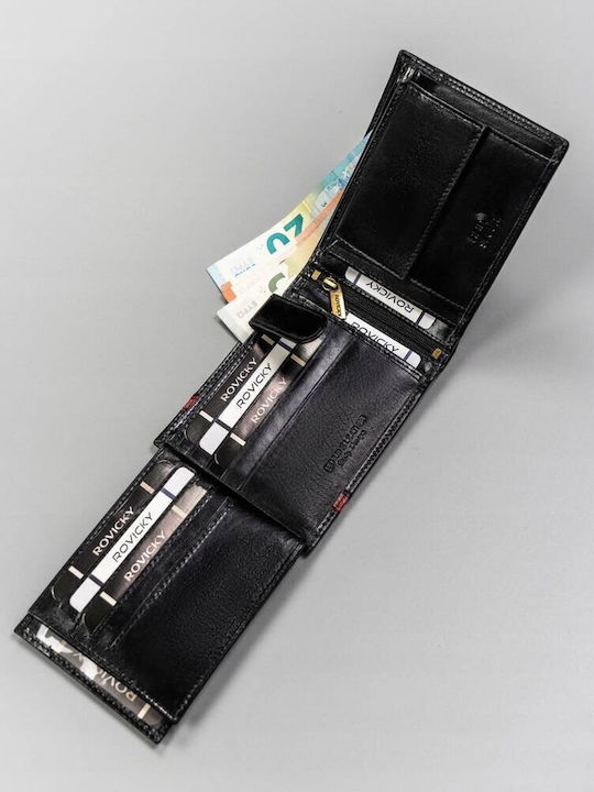 Ανδρικό Πορτοφόλι με RFID Μαύρο