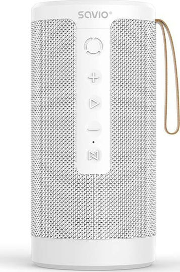 Savio BS-032 Ηχείο Bluetooth 10W με Διάρκεια Μπαταρίας έως 8.5 ώρες Λευκό