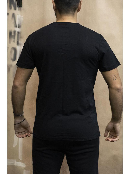 Boxing Pro Herren Kurzärmlig T-Shirt für Boxen Schwarz