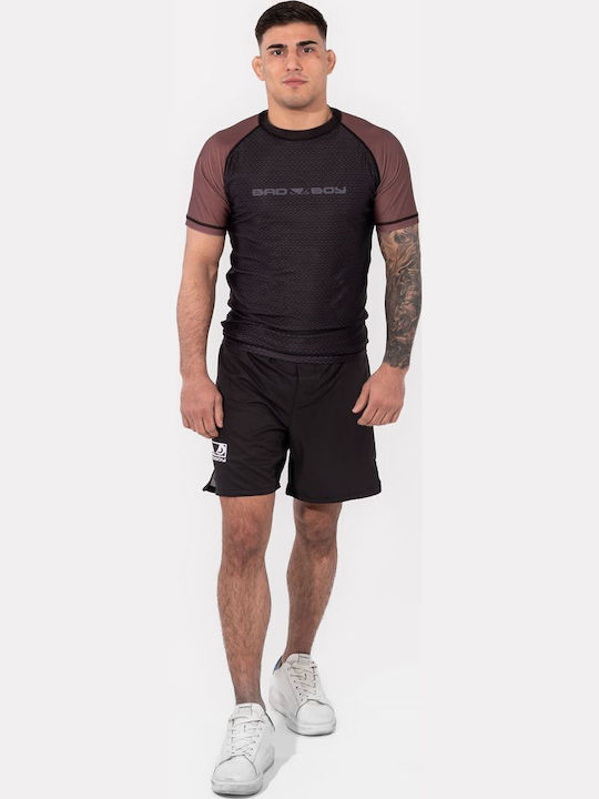 Bad Boy Ranked Ανδρική Κοντομάνικη Μπλούζα BB-000064-BR για Jiu-Jitsu Μαύρη