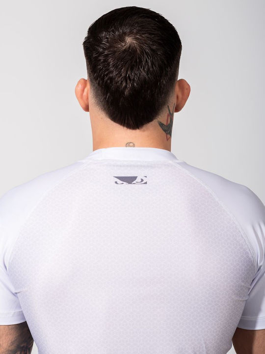 Bad Boy Ranked Ανδρική Κοντομάνικη Μπλούζα BB-000064-WW για Jiu-Jitsu Λευκή