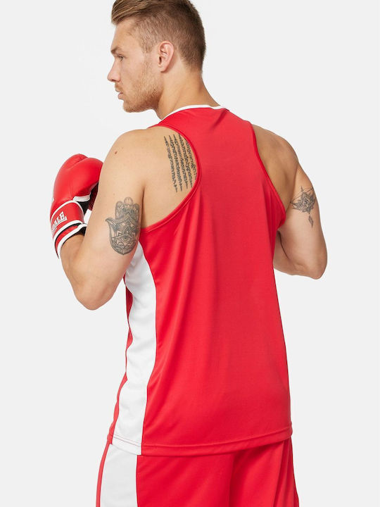 Lonsdale Amateur Herren Ärmellos T-Shirt 119126-2000 für Boxen Rot