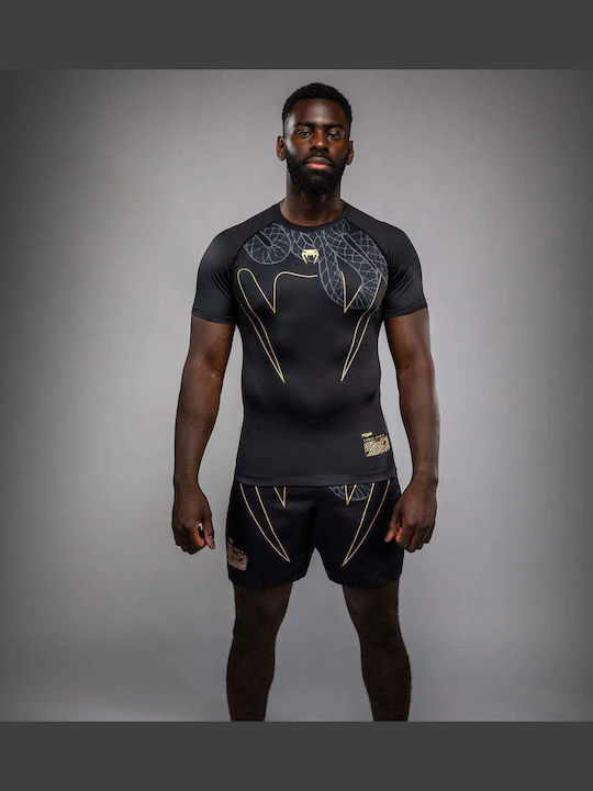 Venum Bărbați Cu mânecă scurtă Tricou VENUM-05749-109 pentru Jiu-Jitsu / MMA Neagră