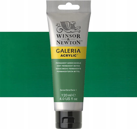 Galeria Acrylic 120ml Permanent Green Medium 484