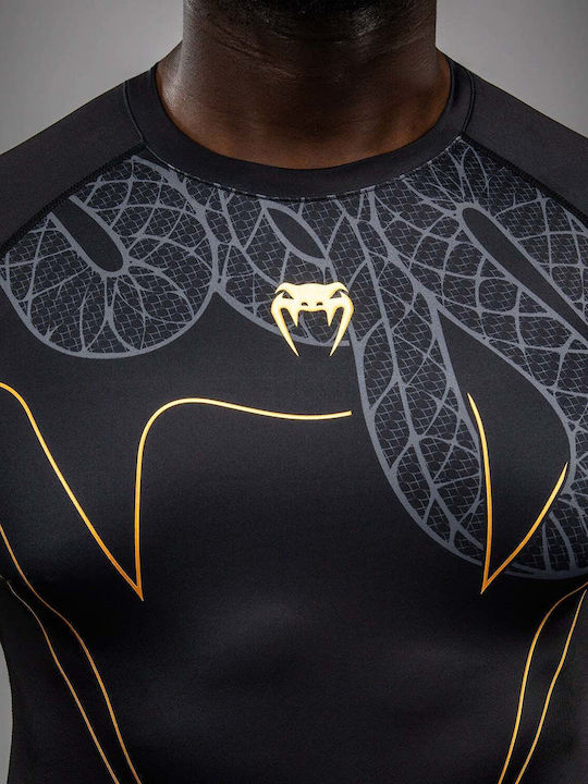 Venum Short Sleeve Shirt VENUM-05749-109 for Jiu-Jitsu / MMA Black
