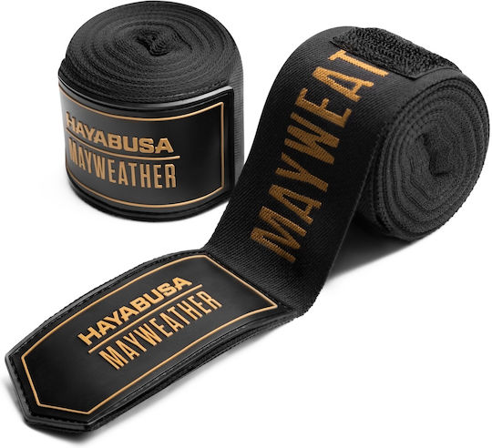 Bandage Hayabusa Mayweather 180” Deluxe Hand Wraps Black Gold