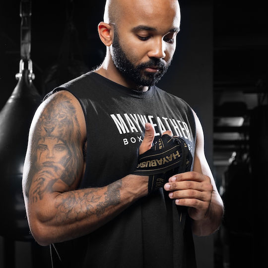 Бандажи Hayabusa Mayweather 180” Stretch Hand Wraps Черно Златно