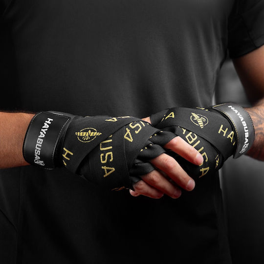 Μπαντάζ Hayabusa 180” Deluxe Hand Wraps Black Gold