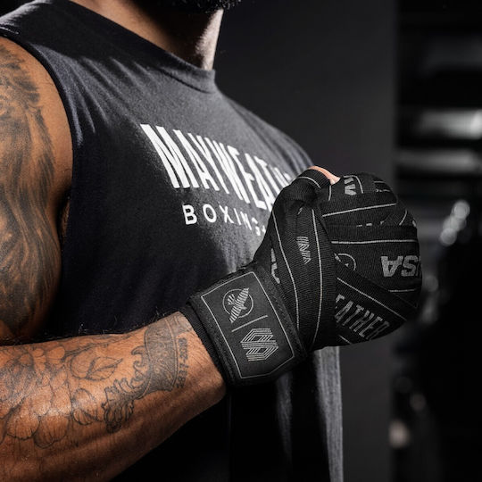 Μπαντάζ Hayabusa Mayweather 180” Stretch Hand Wraps Black Grey