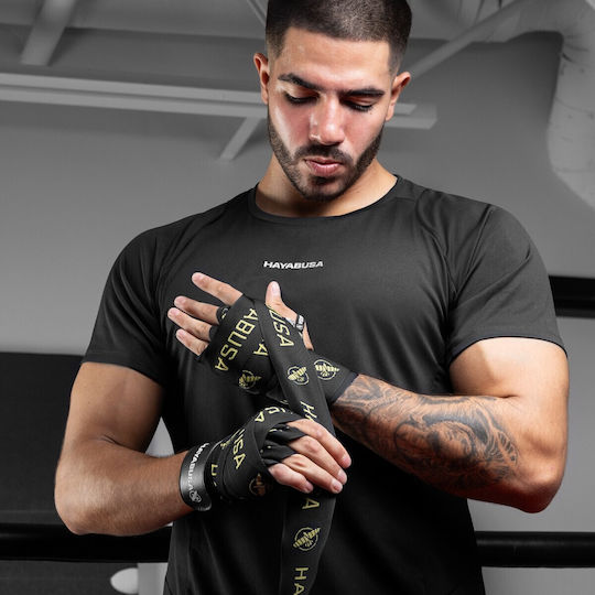 Μπαντάζ Hayabusa 180” Deluxe Hand Wraps Black Gold