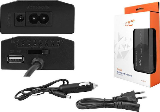 LTC Audio Universal Laptop Charger 100W 12V 4.74A for Universal / Asus / Acer / Lenovo / HP / Samsung with Detachable Power Cable