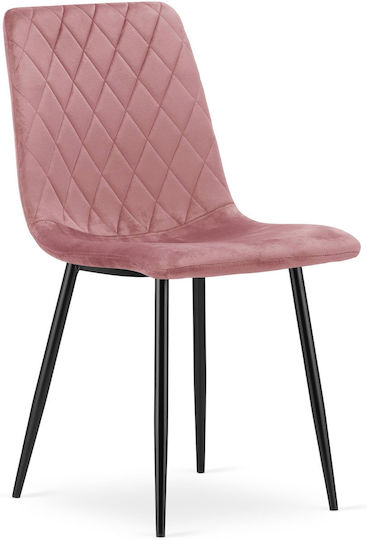 Chairs Dining Room Turin 3pcs Pink Velvet Chairs Dining Room Turin 3pcs Pink Velvet