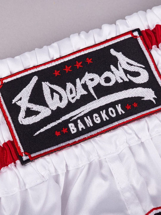 8 Weapons Bangkok Σορτσάκια Muay Thai White Black