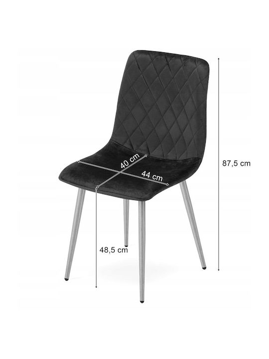 Dining Room Velvet Chair Dark Green Velvet 3pcs