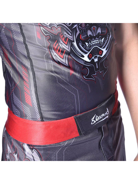 8 Weapons 8310012-BKRE MMA Shorts Black