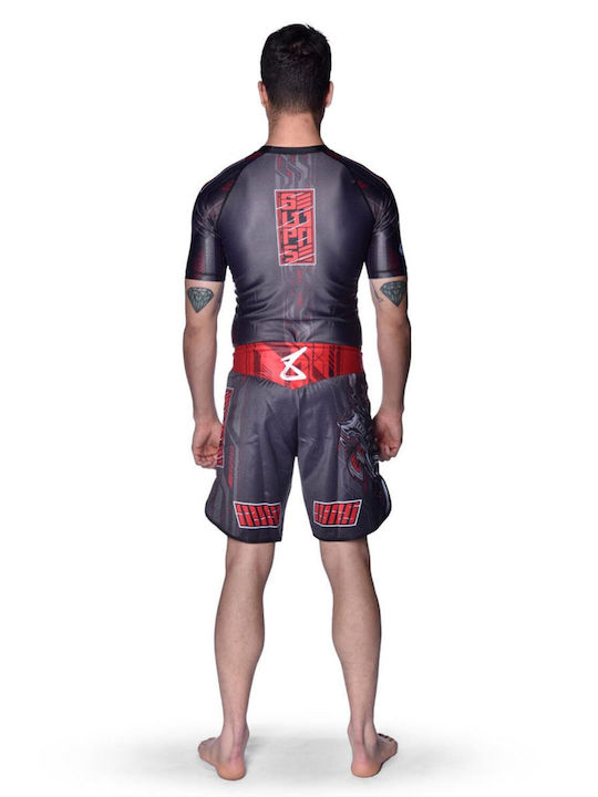 8 Weapons 8310012-BKRE MMA Shorts Black