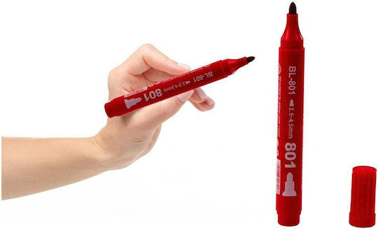 Lean Toys Permanent Marker 5mm Red