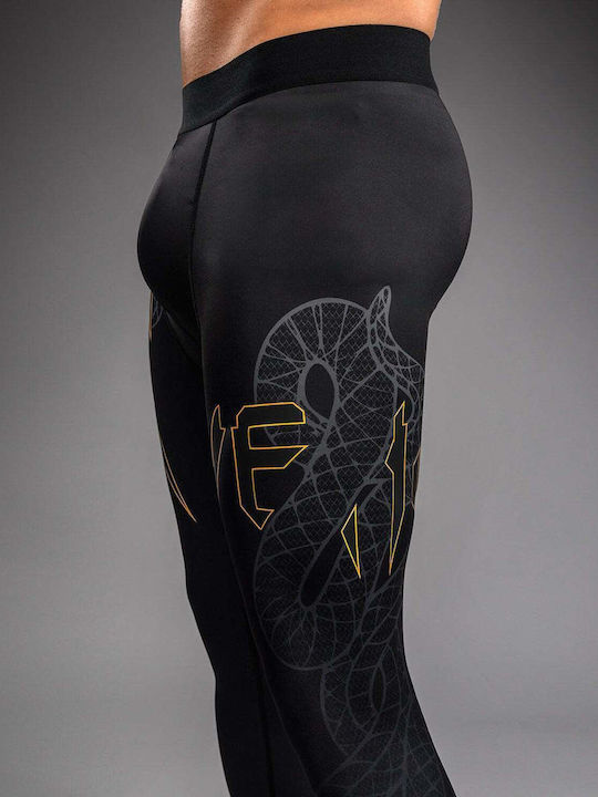 Venum Spats Long Men Martial Arts Leggings Black