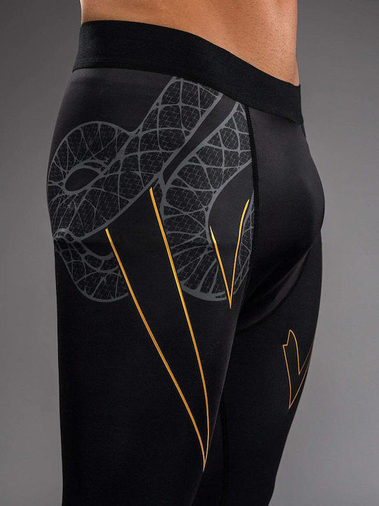 Venum Spats Long Men Martial Arts Leggings Black