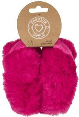 Unisex Earmuff Πλεκτό σε Φούξια χρώμα