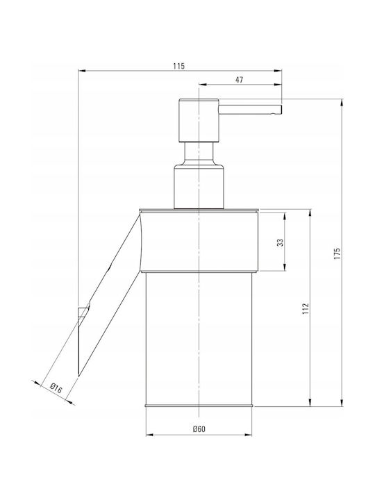 Deante Dispenser Μεταλλικό