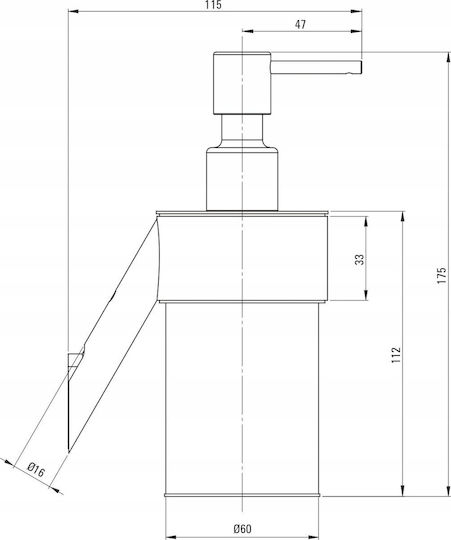 Deante Dispenser Μεταλλικό