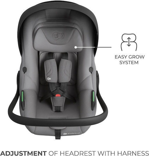 Kinderkraft I-LITE Καθισματάκι Αυτοκινήτου i-Size με Isofix Grey