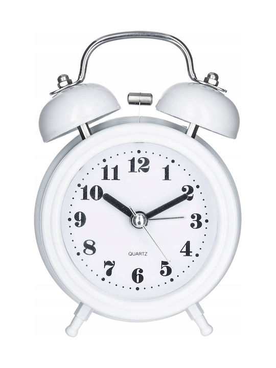 Atmosphera Quiet Tabletop Clock with Indicators Plastic with Alarm Clock Black