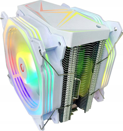 Rampage Octagon C60 CPU Kühlung für Socket 1700 / AM5 mit ARGB Beleuchtung Weiß