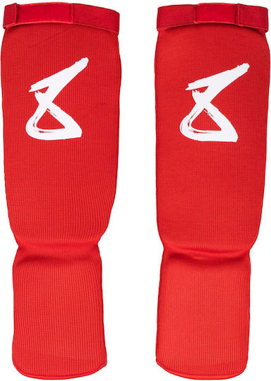 8 Weapons Shin Guards Adults Red