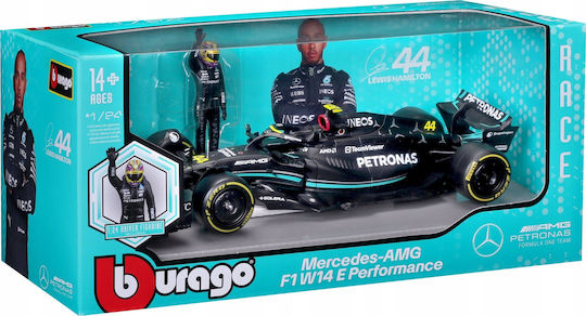 Bburago 18-28037 Diecast Racing F1 Mercedesamg W14e #44 Lewis Hamilton Scale 1:24 Driver Figure