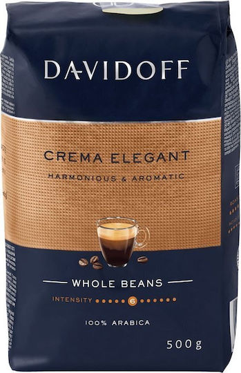 Davidoff Whole Bean Coffee 2x Crema Elegant 500 G