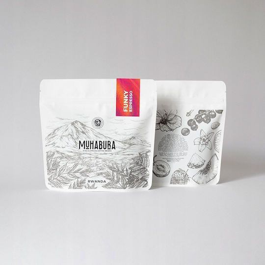 Rwanda Muhabura Funky Anaerobic Еспресо Кафе Зърна 400g