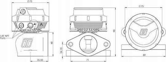 Turbosmart Wastegate Ultragate Hp 38mm 2.4 Bar