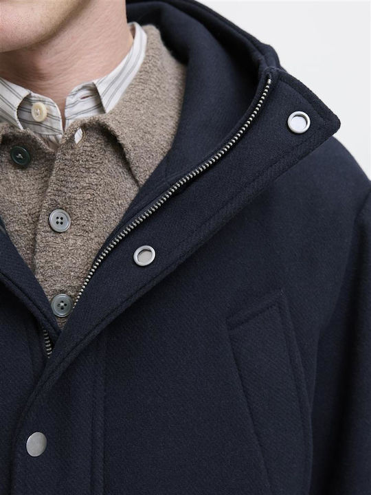 Herren Mantel Blau