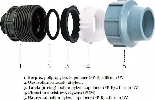 Unidelta Κολάνο Pe Gw 40x5/4" 15
