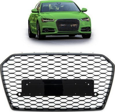 MTuning Sportmaske Glänzendes Schwarz Audi A6 C7 Facelift 2015-2018