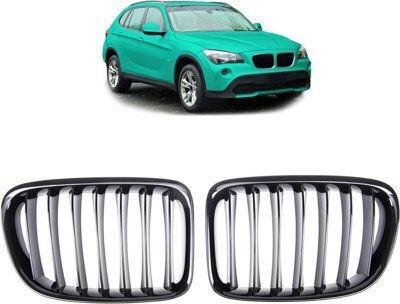 Mtuning Αθλητική Μάσκα Γρίλια Μονά Ζάρια Gloss Black Bmw X1 E84 2009-2015
