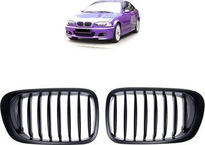 Mtuning Μάσκα Γρίλιας Σπορ Μονή Γρίλια Matt Black Bmw 3 E46 Πριν Facelift 1999-2003