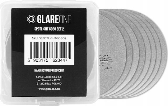 Glareone Spotlight Gobo Set 2 Masken