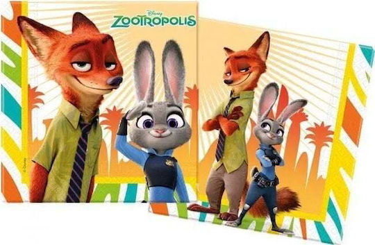 Χαρτοπετσέτες Zootropolis Boland Traciks