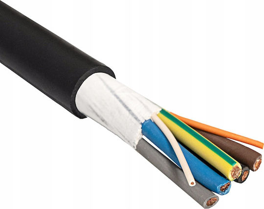 Power Cable Akyga Ev Power Cable Ak-sc-e12 Cu 5x6mm + 2x0.5mm 3-phase 32a 450/750v 1m