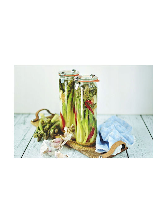 Weck Set of 6pcs Jars General Use with Lid Glass Transparent 1590ml