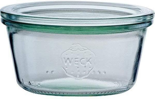 Weck Σετ 6τμχ Βάζα Γενικής Χρήσης με Καπάκι Γυάλινο Διάφανο 290ml 6τμχ